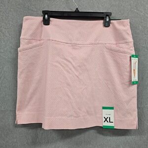 S.C. & CO. Womens 360 Tummy Control Skort Coral Print XL